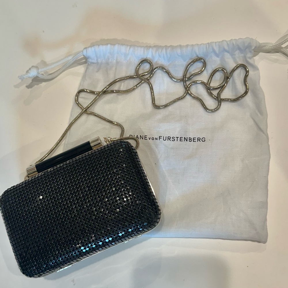 Diane Von Furstenberg Black Clutch